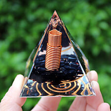 6CM Energy Gathering Ring Quartz Natural Crystal Orgonite Pyramid Chakra Healing picture