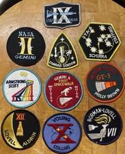 Vintage GEMINI 4 NASA APOLLO Lot of 10 1960’s-70’s Patches 1st. Space Walk RARE picture