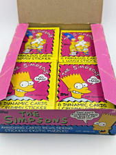 1990 Topps The Simpsons Wax Pack  8 Cards 1 Sticker -  Bart RC picture