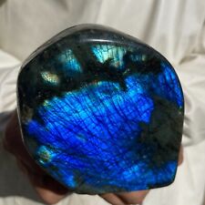 1.87lb Natural Flash Labradorite Quartz Crystal Freeform rough Mineral Healing picture