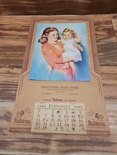 Vintage Owatonna Feed Store Nutrena Dealer 1949 Calendar Advertising picture