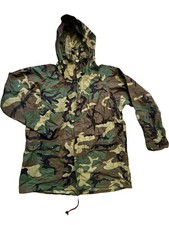 VTG 1999 ORC Industries Improved Rain Suit Parka Woodland Camo, Medium picture