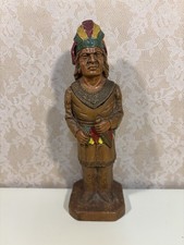 Vintage 1940s Syroco Wood Indian Chief Corkscrew Figure RARE picture