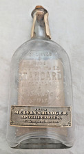 Antique C.H. Graves & Sons Grain Alcohol Glass Bottle Boston MA rare- Empty picture