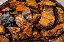 Bulk Raw Tigers Eye Crystal Rough Gem Stones by Pound for Tumbling Healing Reiki picture