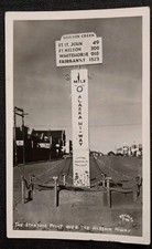RPPC Vintage 1940s Starting Point Over The Alaska Hiway Dawson Creek Postcard picture
