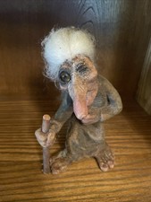 Vtg NyForm Troll Witch Hag with Cane One Eye Winking picture