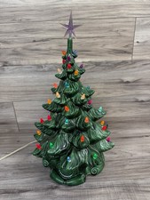 Atlantic Mold Ceramic Christmas Tree Lighted Vintage picture
