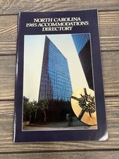 Vintage North Carolina 1985 Accommodations Directory With Hotels & Travel Info picture
