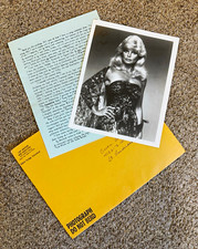 Dolly Parton Signed Black & White Photo w/ Typed Letter & Envelope picture