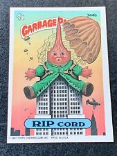 1987 TOPPS GARBAGE PAIL KIDS OS9 #344b RIP CORD BLANK BACK ERROR ULTRA RARE picture