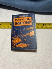 RARE 1924 Prest-O-Lite Batteries Road Map Texas - Excellent picture