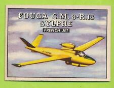 1952 Topps Wings - Fouga C.M. 8-R.13 Sylphe (#186)  #2 picture