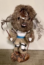 Vintage Native American Hopi 15” Kachina Doll The Deer Signed Paja picture
