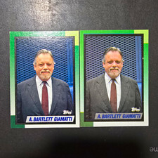 1990 Topps A. Bartlett Giamatti/ A. Bartlett Giamatti  error. picture