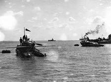 Schneider Trophy Race held at C A Supermarine SB6 plane is towed b- Old Photo picture
