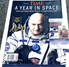 SCOTT KELLY SIGNED NASA Astronaut TIME Magazine JSA COA picture