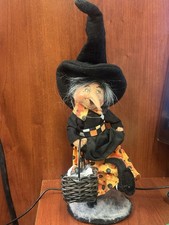 2015 Annalee Halloween Witch Doll Spider Basket picture