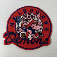 Vintage 90s AFL Official MELBOURNE DEMONS Iron-On Embroidered Patch ASM RARE picture