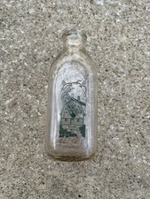 NEWBY’S GUERNSEY DAIRY FARM SEYMOUR IN Indiana Qt Milk Bottle Green Farm Scene picture
