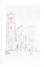 VTG St. Paul's Lutheran Church, Sketch, Drawing, Oconomowoc, WI Postcard picture