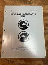 Vintage Midway Mortal Kombat II manual picture