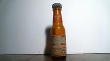 Vintage Budweiser Lager Beer Mini Bottle Original Label & Cap Empty picture