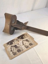 Antique The Perfecscope 1883 Stereoscope With 2 Keystone View Co. Nymph Cards-3D picture