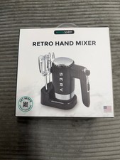 Servappetit Retro Hand Mixer with Stand - Black - Brand New in Box picture