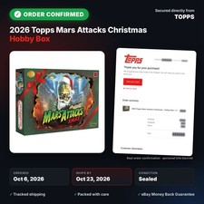 PRESALE Ships by 10/23 - 2026 Topps Mars Attacks Christmas Hobby Box Wholesale picture