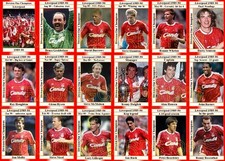 Liverpool First Division Champions 1989-90 Football Trading Cards please read picture