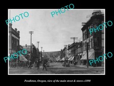 Pendleton Oregon The Main Street & Stores c1890 Old Large Historic Photo picture