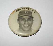 1950's Large Baseball Don Newcombe Brooklyn Dodgers World Series Pin Button picture