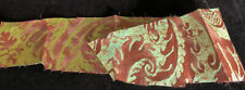 Authentic Fortuny Fragment in Wine and Gold  VV733 picture