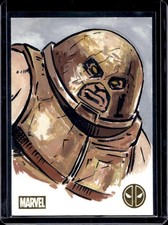 2025 Topps Deadpool Chrome Juggernaut Marvel Artist Sketch 1/1 Patricio Carrasco picture