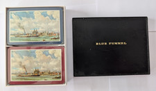 Vintage Blue Funnel Line Playing Cards Double Deck (BOXED & UNOPENED) S S Nestor picture
