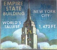 Empire State Building / Statue of Liberty VARI-VUE Small Lenticular Flicker picture
