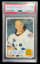 Original-1969 Topps Man on The Moon #52B Astronaut Buzz Aldrin PSA 7 NM-Rare picture