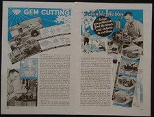 Gemstone Cutting Faceting Jig 1945 HowTo build PLANS Lapidary picture