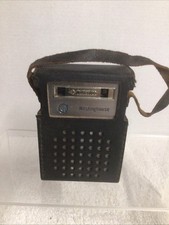 Westinghouse Portable AM 8 Transistor Radio H-914P8GP Black~ W/Case WORKING picture