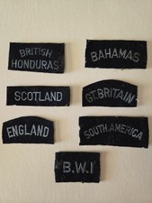 WWII British Nationality RAF Royal Air Force Title Patch Flash Formation Signs picture