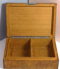 Super Rare Vintage Alfred Dunhill Miniature Burlwood Cigar Humidor/Cigarette Box picture