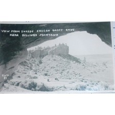 1940s Billings MT Indian Ghost Cave Real Photo Postcard RPPC picture