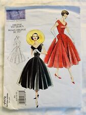 Vintage UNCUT Vogue Sewing Pattern V1172 50s Retro Pin Up Rockabilly Party Dress picture