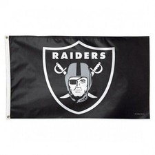 Raiders FLAG 3X5 Las Vegas Banner American Football New Fast USA Ship Oakland picture