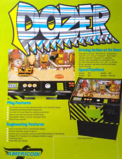 Dozer Arcade Game Flyer Original Americoin Vintage 1976 Promo Artwork Retro picture
