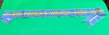 US Army Streamer Korean War Third Korean Winter 1952-1953 Banner Blue & White picture