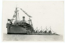 Vintage 1930s Photograph Philippines US Navy USS Canopus Submarines Large Photo picture