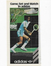 TENNIS ILIE NASTASE ADIDAS ORIGINAL PRINT AD picture