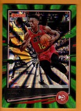 2020-21 DONRUSS/DE ANDRE HUNTER(ATLANTA HAWKS)GREEN HOLO LASER BASKETBALL CARD picture